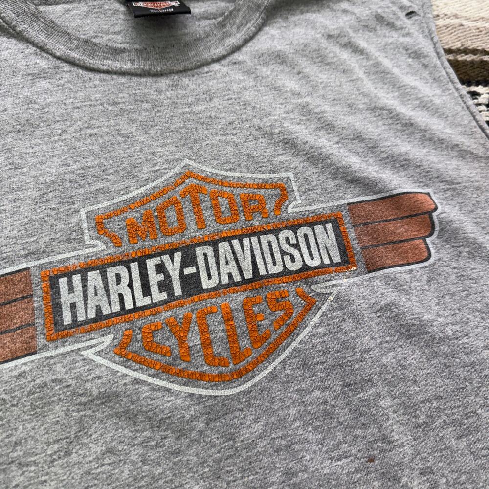 Vintage 2000's Harley Davidson Motorcycles Cozumel Mexico Biker Tank Top Shirt L - Picture 2 of 11